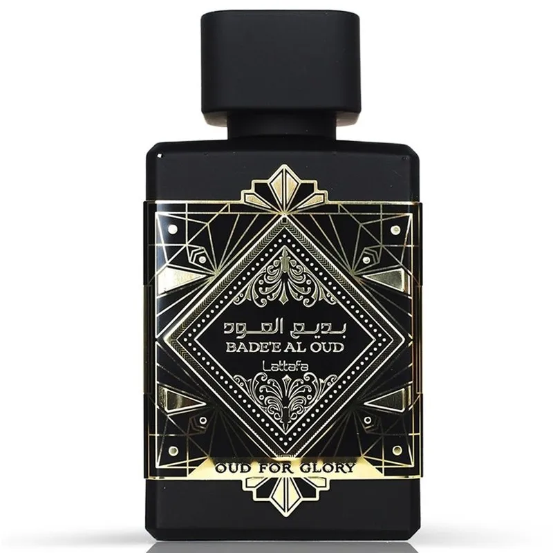 Frasco de Bade'e Al Oud For Glory de Lattafa Perfumes