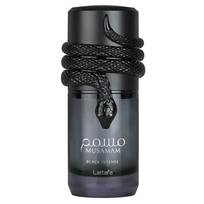 Frasco de Musamam Black Intense de Lattafa Perfumes