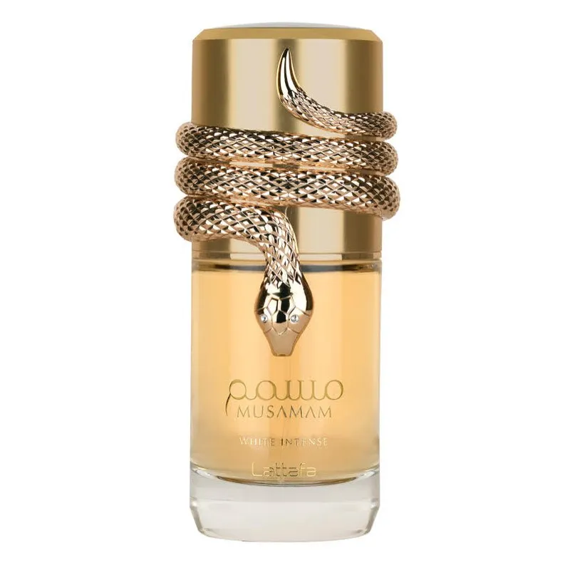 Frasco de Musamam White Intense de Lattafa Perfumes